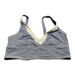5/$20 NWT Colsie Blue and White Trim Bralette (L)